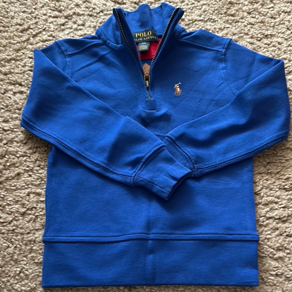 RL Cotton Interlock Quarter-Zip Pullover